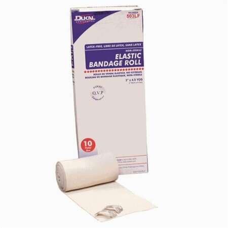 DUKAL Elastic Bandage- Latex Free- 3 in. 503LF